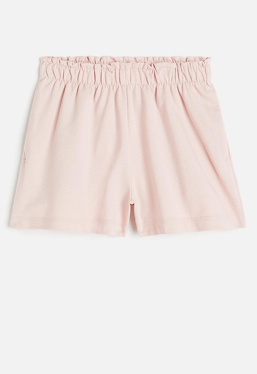H&M - Paper bag sweatshorts - light pink