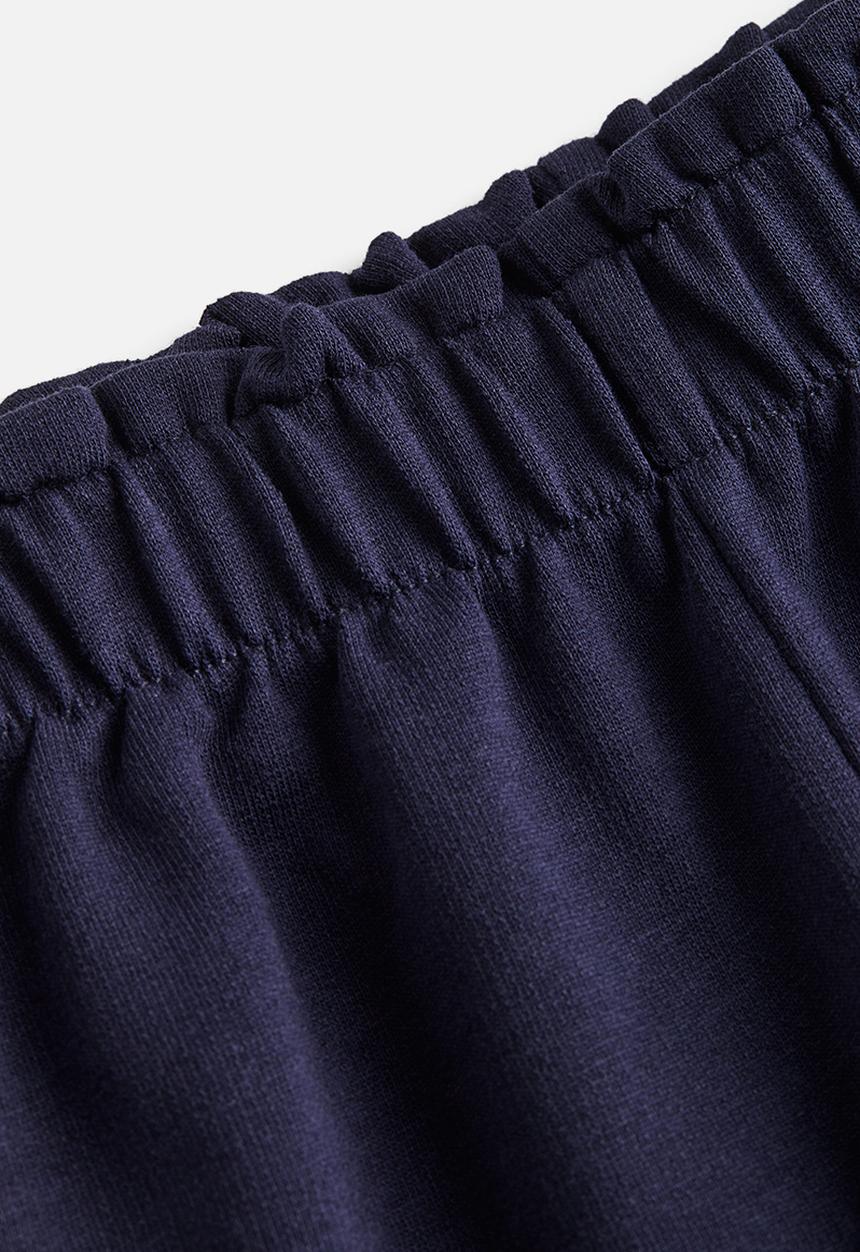 H&M - Paper bag sweatshorts - navy blue