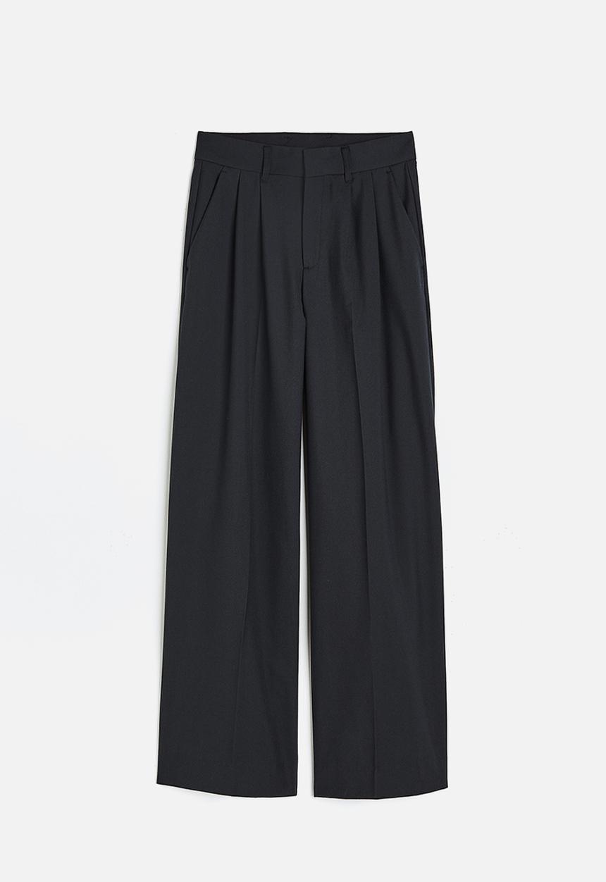 H&M - Straight trousers - black