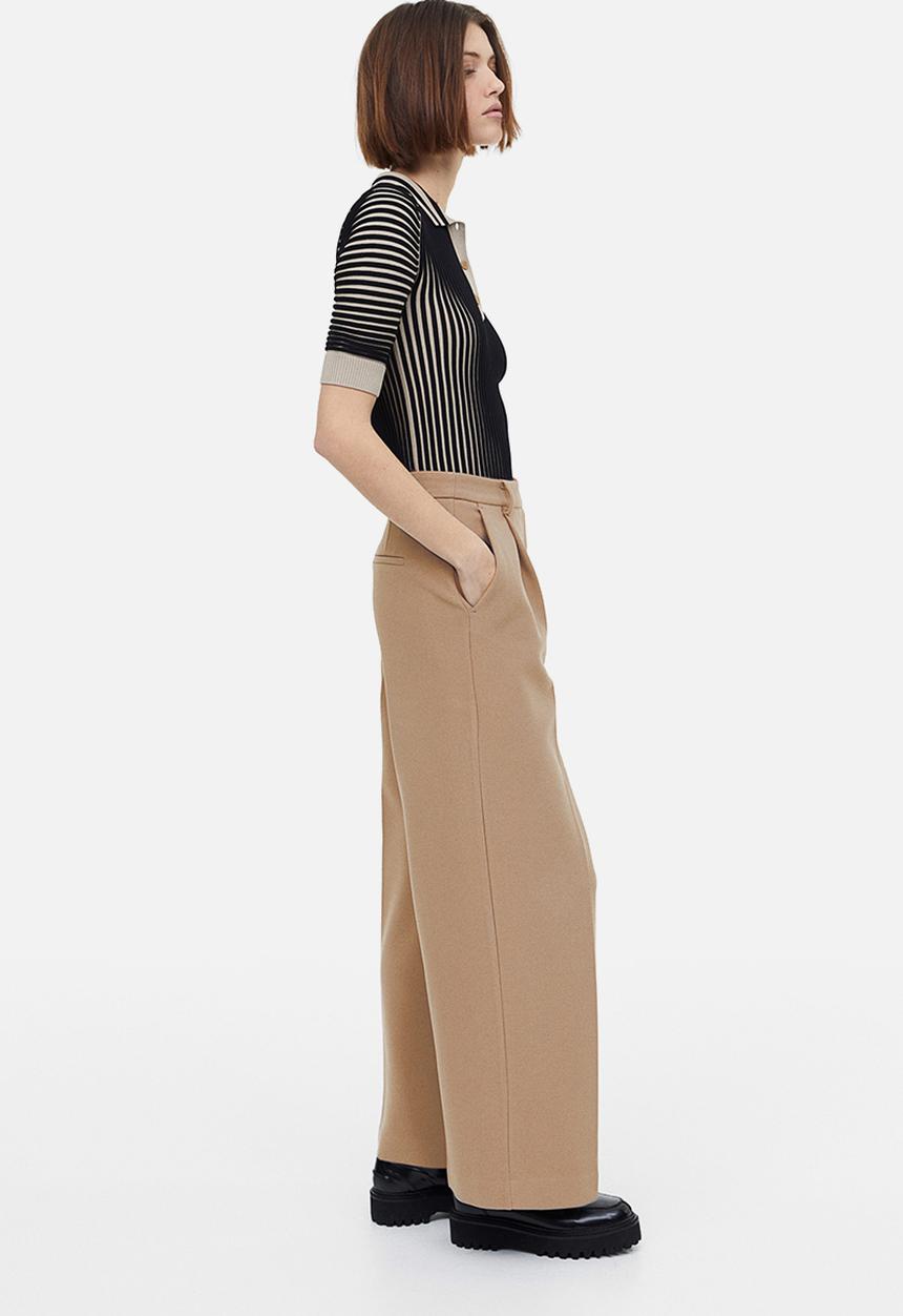 H&M - Tailored trousers - dark beige