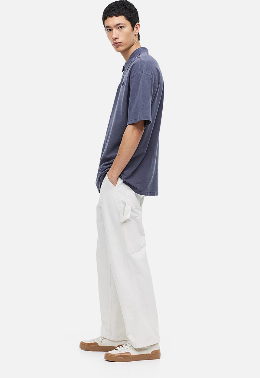 H&M - Relaxed fit polo shirt - dark blue