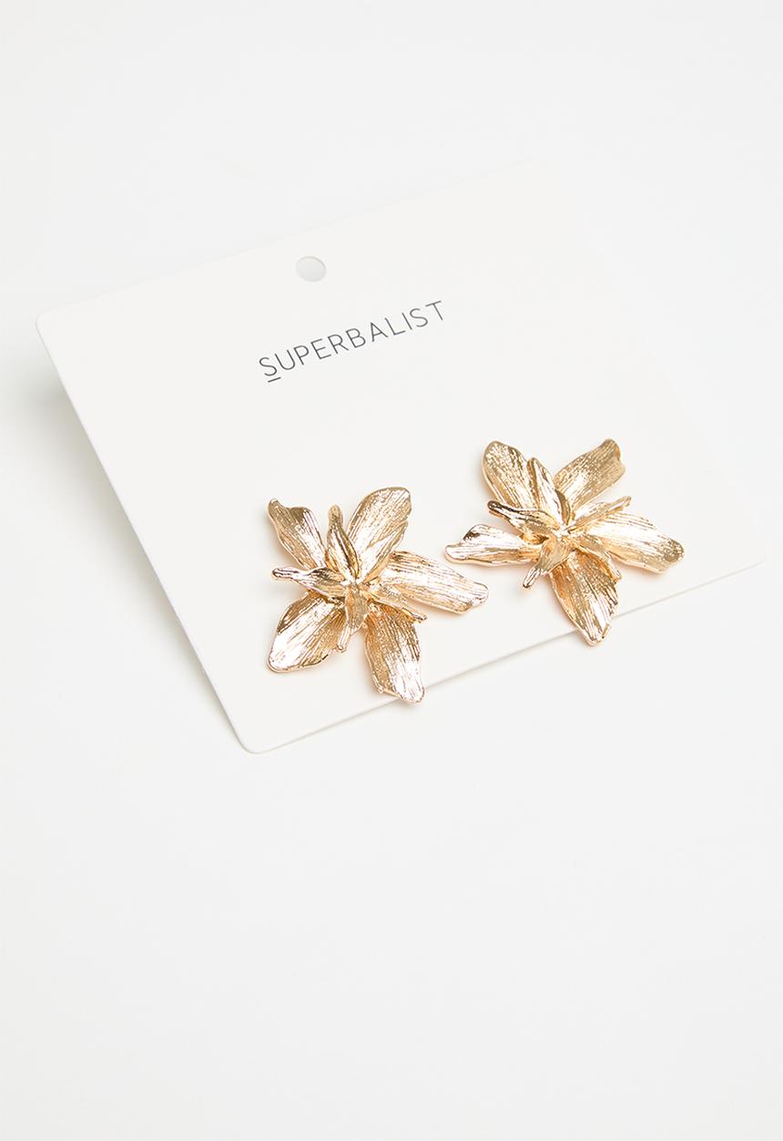 Superbalist - Hammered stud earrings - gold