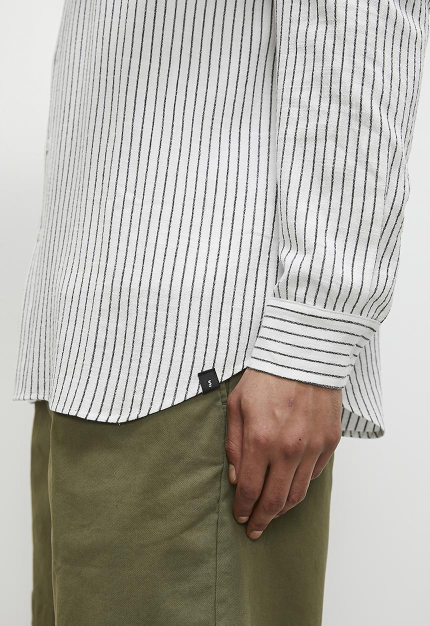 Superbalist - Yarn dye stripe shirt - black & white