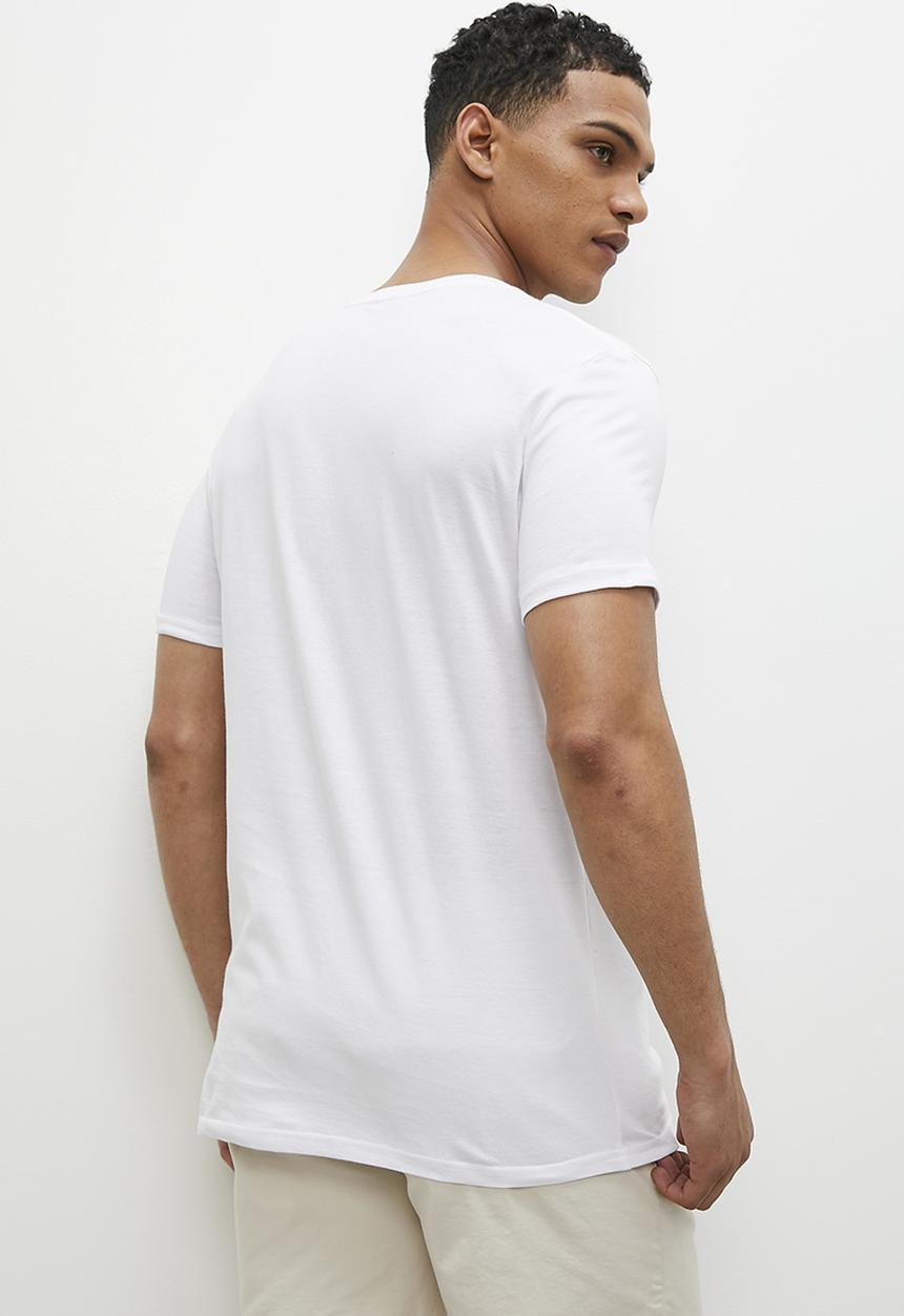 Superbalist - Black rose graphic tee - white