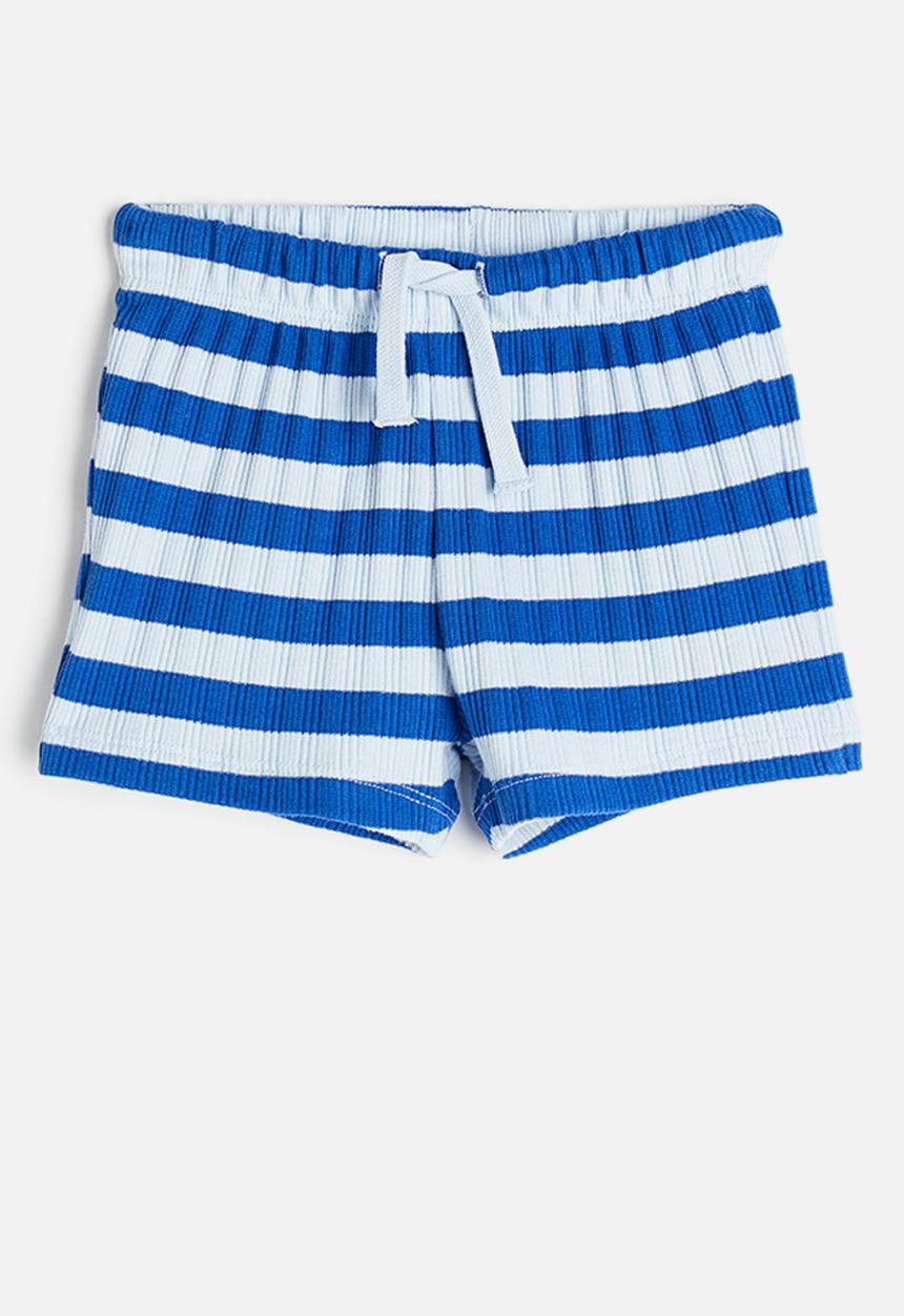 H&M - Jersey shorts - blue striped 