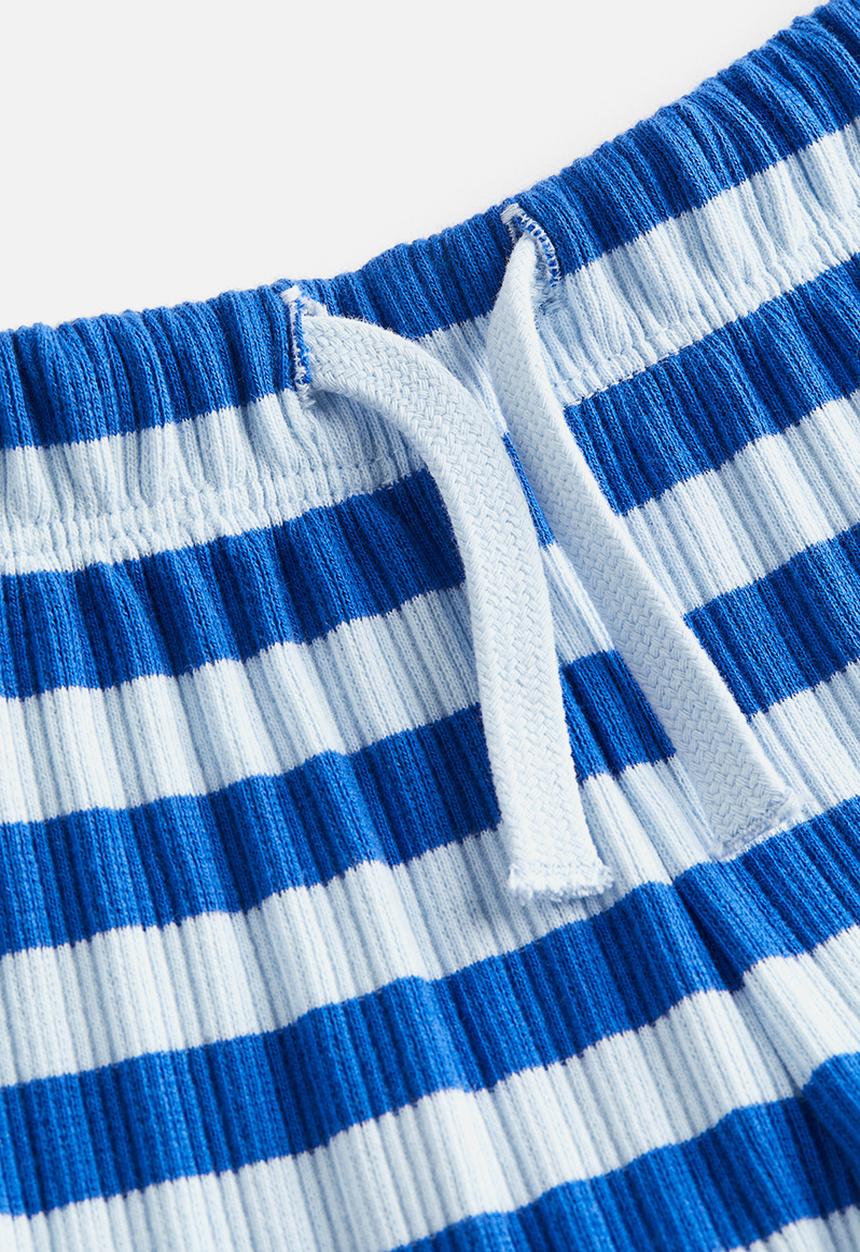 H&M - Jersey shorts - blue striped 