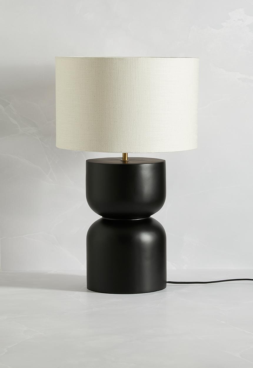 Sixth Floor - Amira table lamp - black & natural