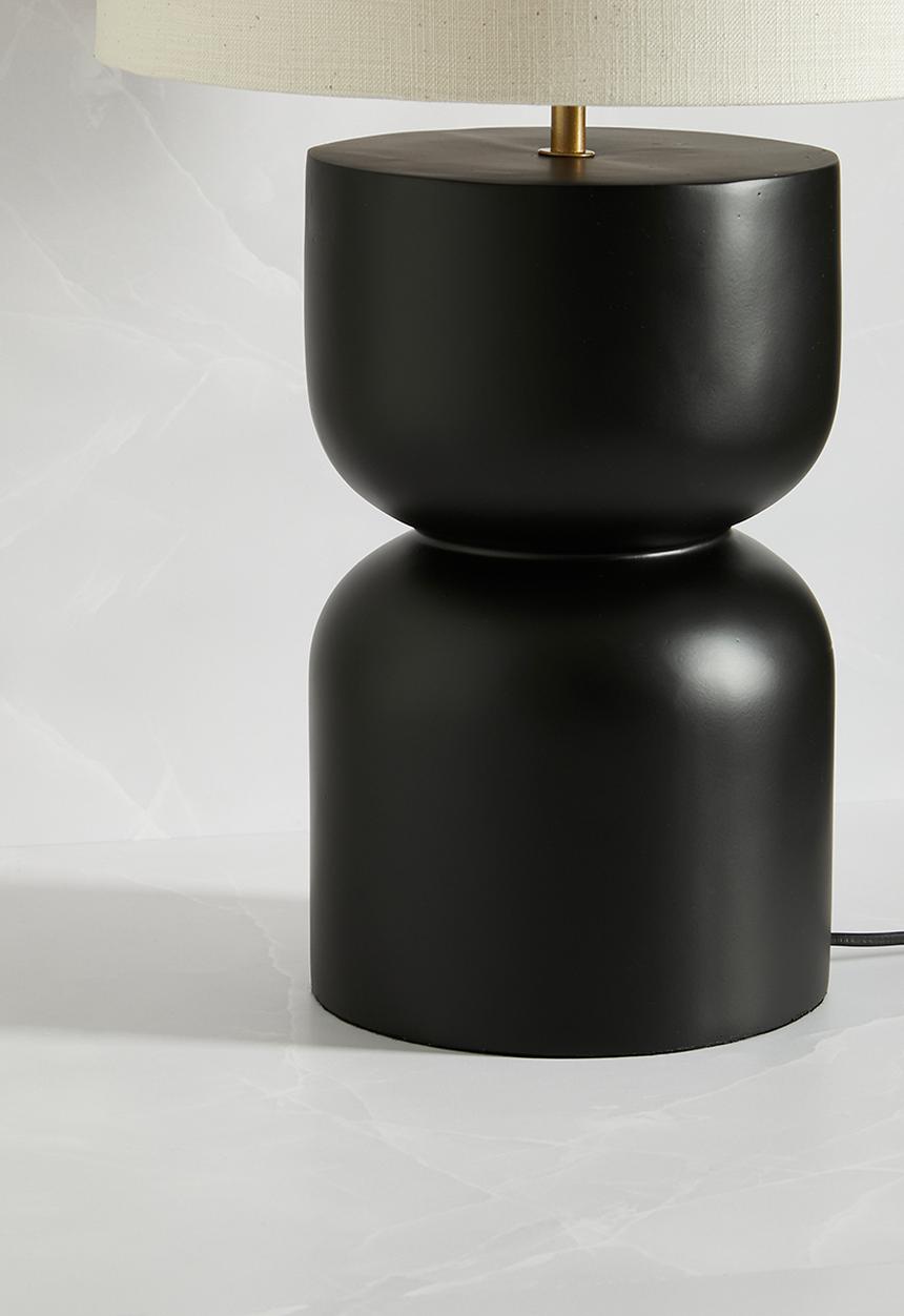 Sixth Floor - Amira table lamp - black & natural