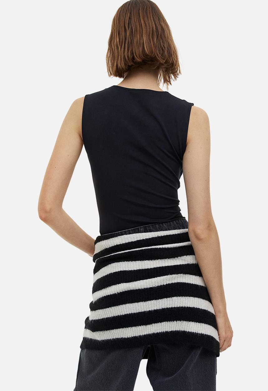 H&M - V-neck vest top - black