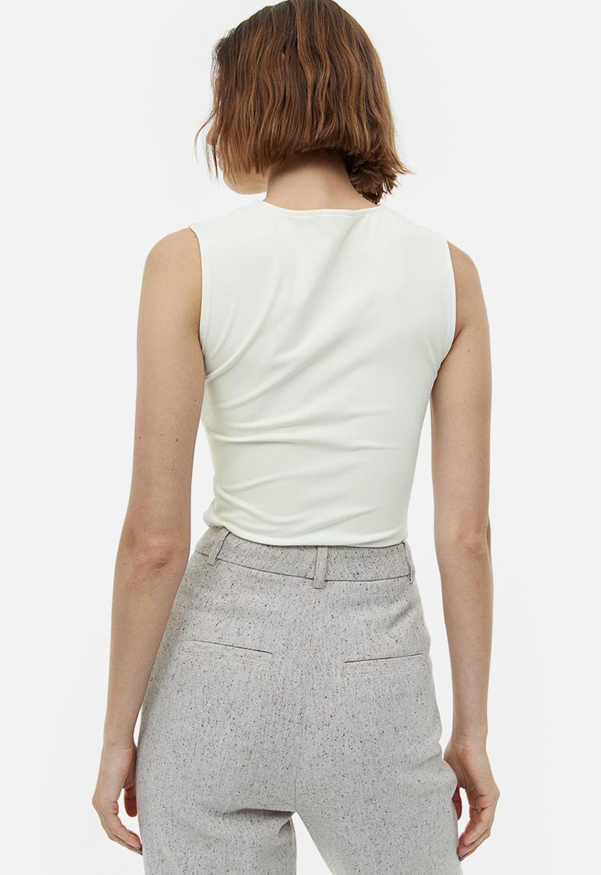 H&M - V-neck vest top - white