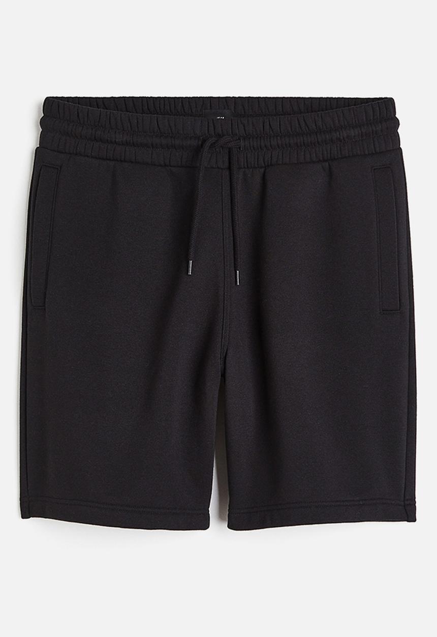 H&M - Regular fit sweatshorts - black