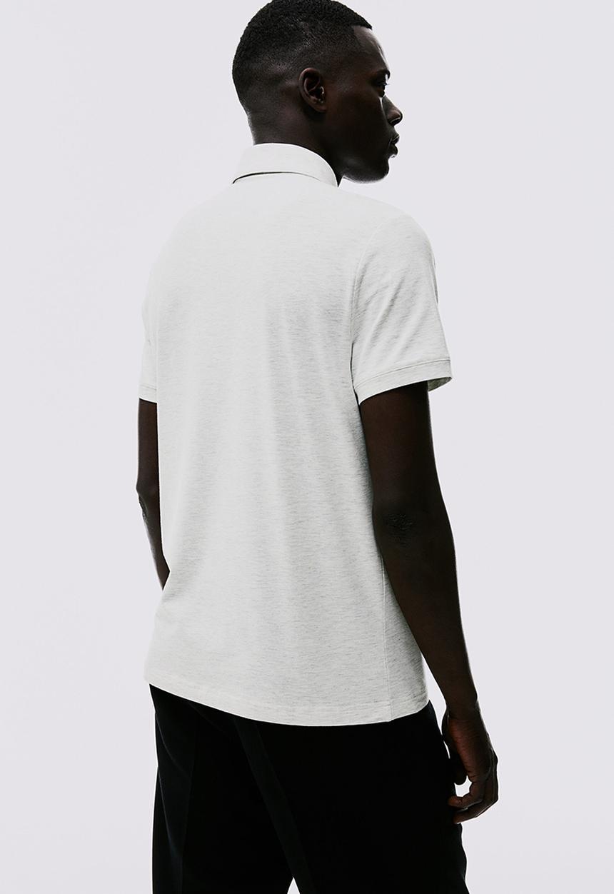 H&M - Slim fit polo shirt - grey