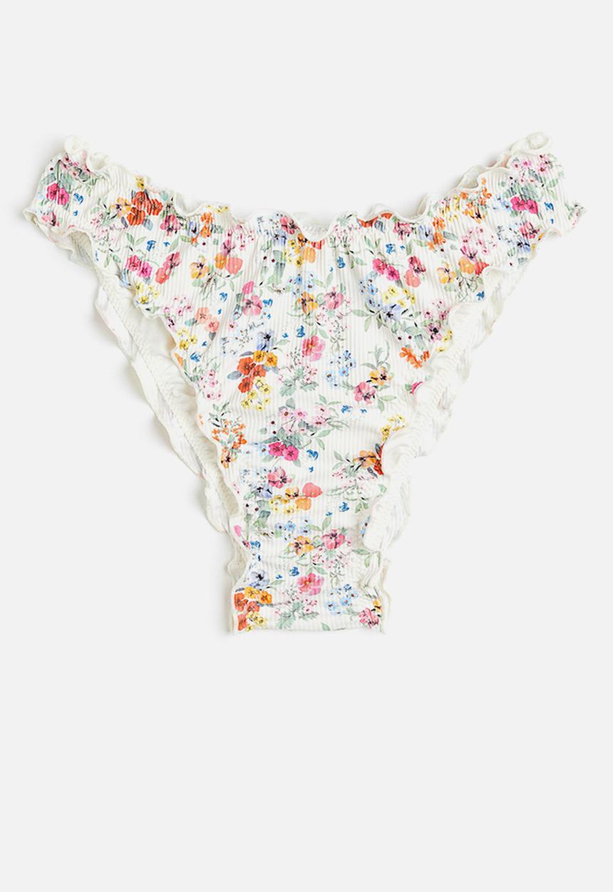 H&M - Bikini bottoms - white floral