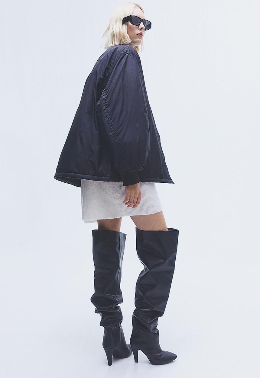 H&M - Padded bomber jacket - black