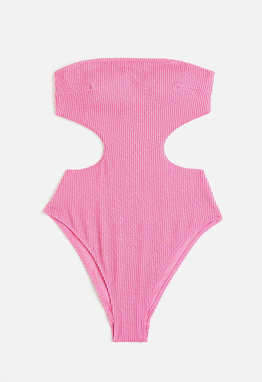 H&M - Bandeau swimsuit - pink