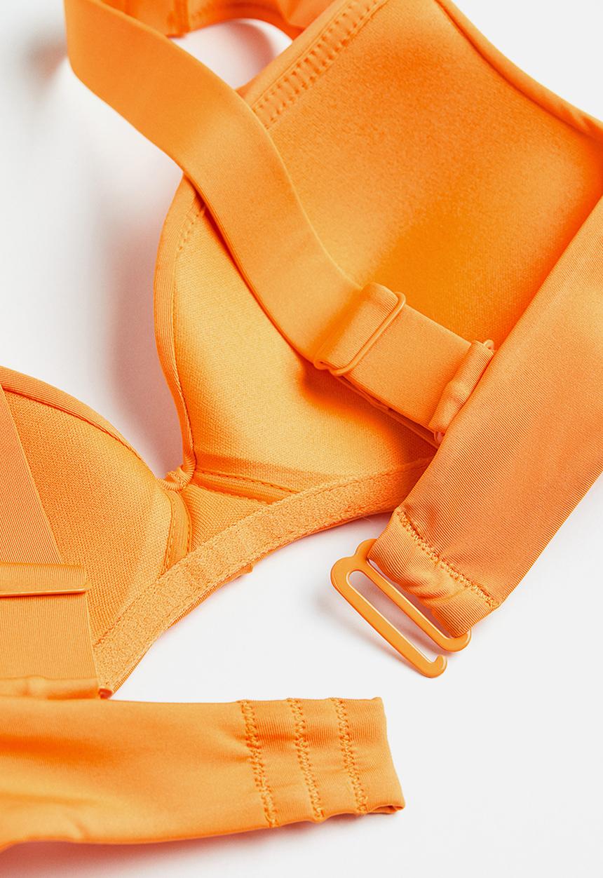 H&M - Push-up bikini top - orange