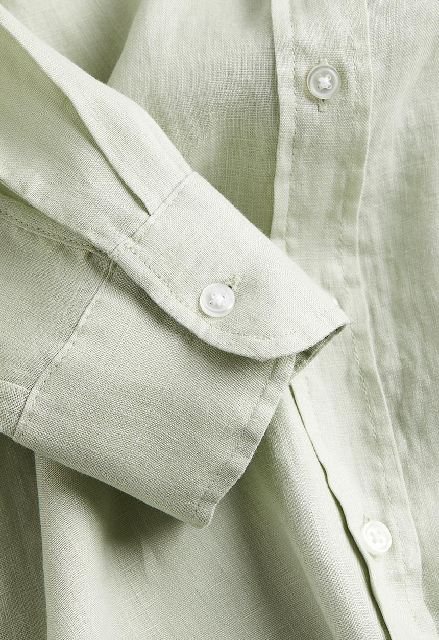 H&M - Linen shirt - light green 