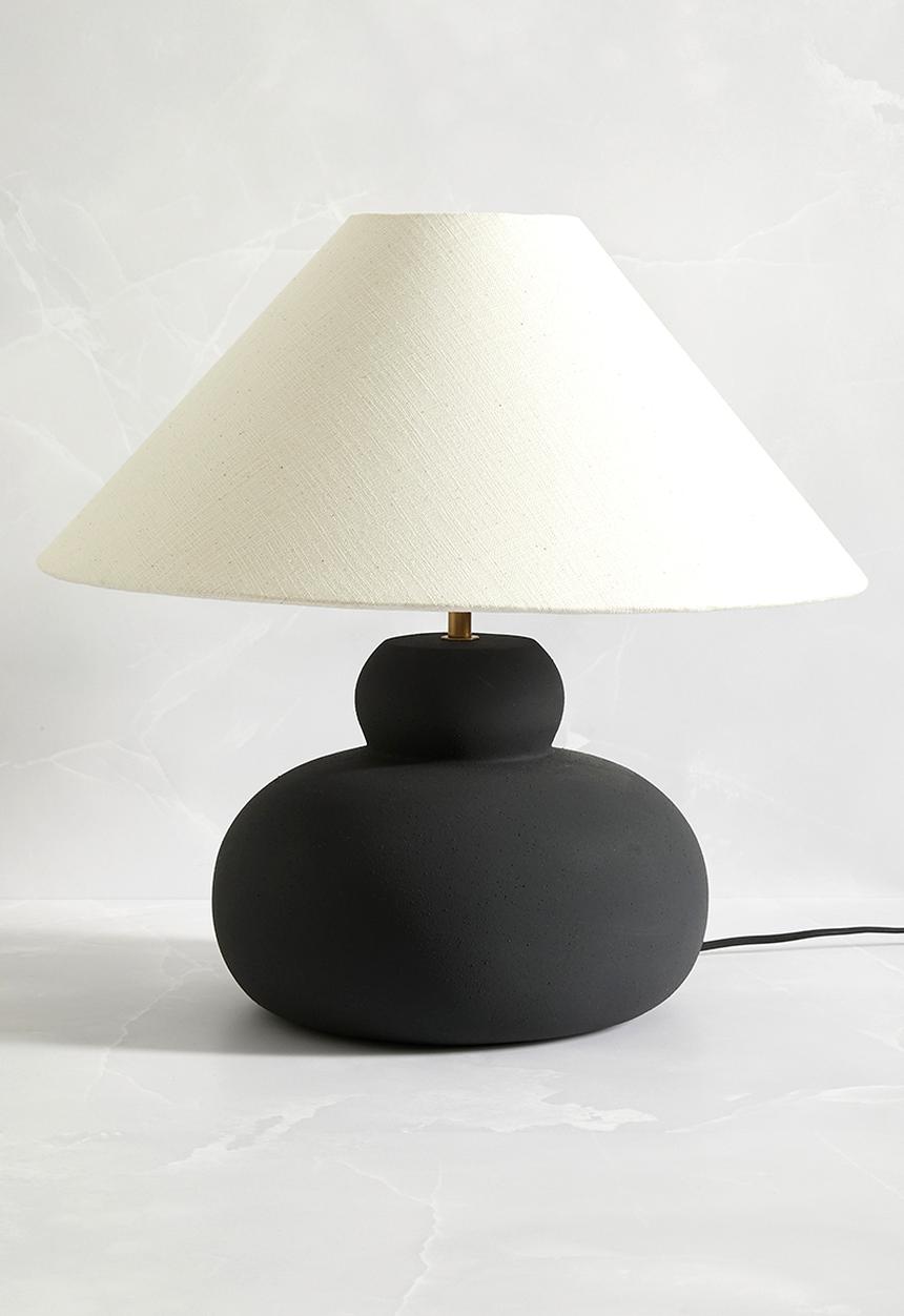 Sixth Floor - Zoe table lamp - black & natural