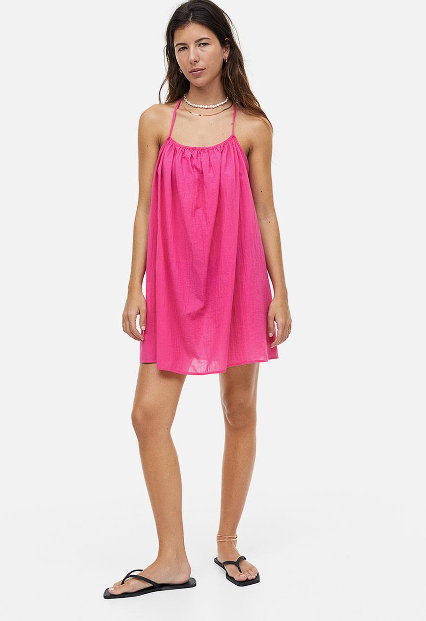 H&M - Cotton beach dress - cerise