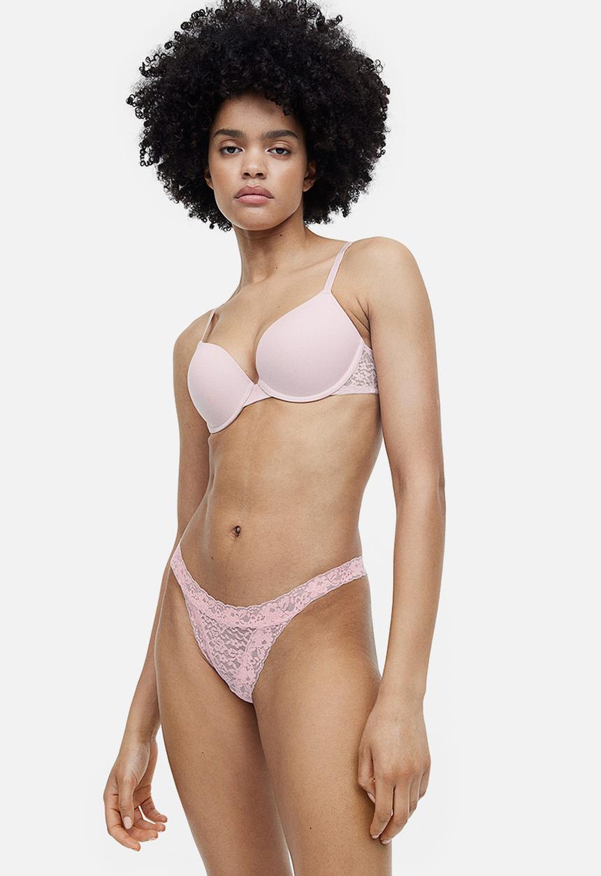 H&M - 3 Pack lace thong briefs - multi