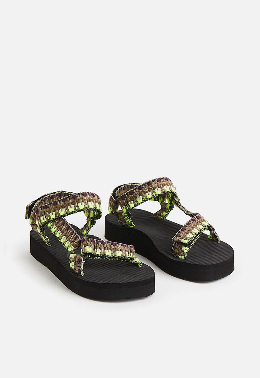 H&M - Sandals - brown patterned 