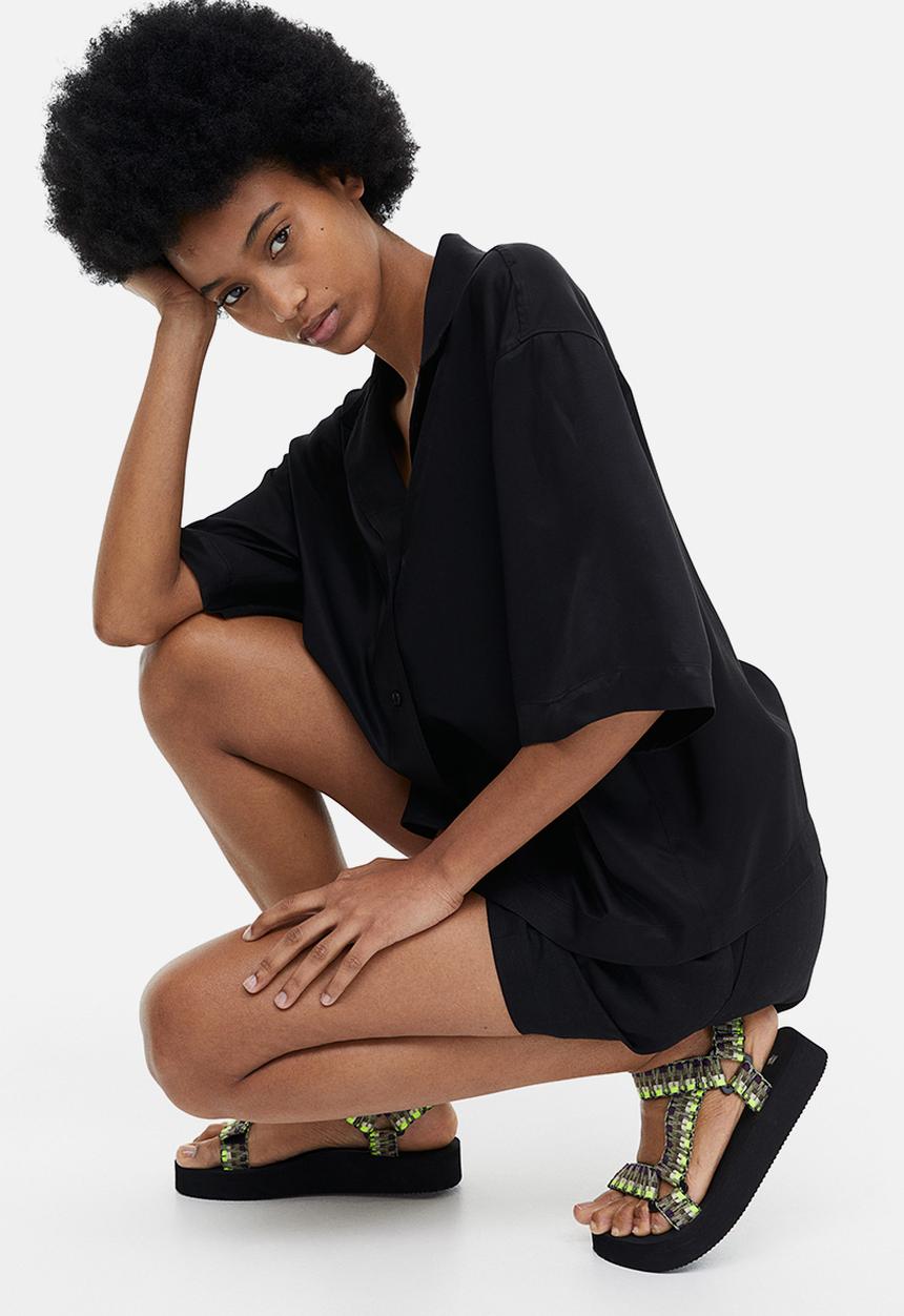 H&M - Sandals - brown patterned 