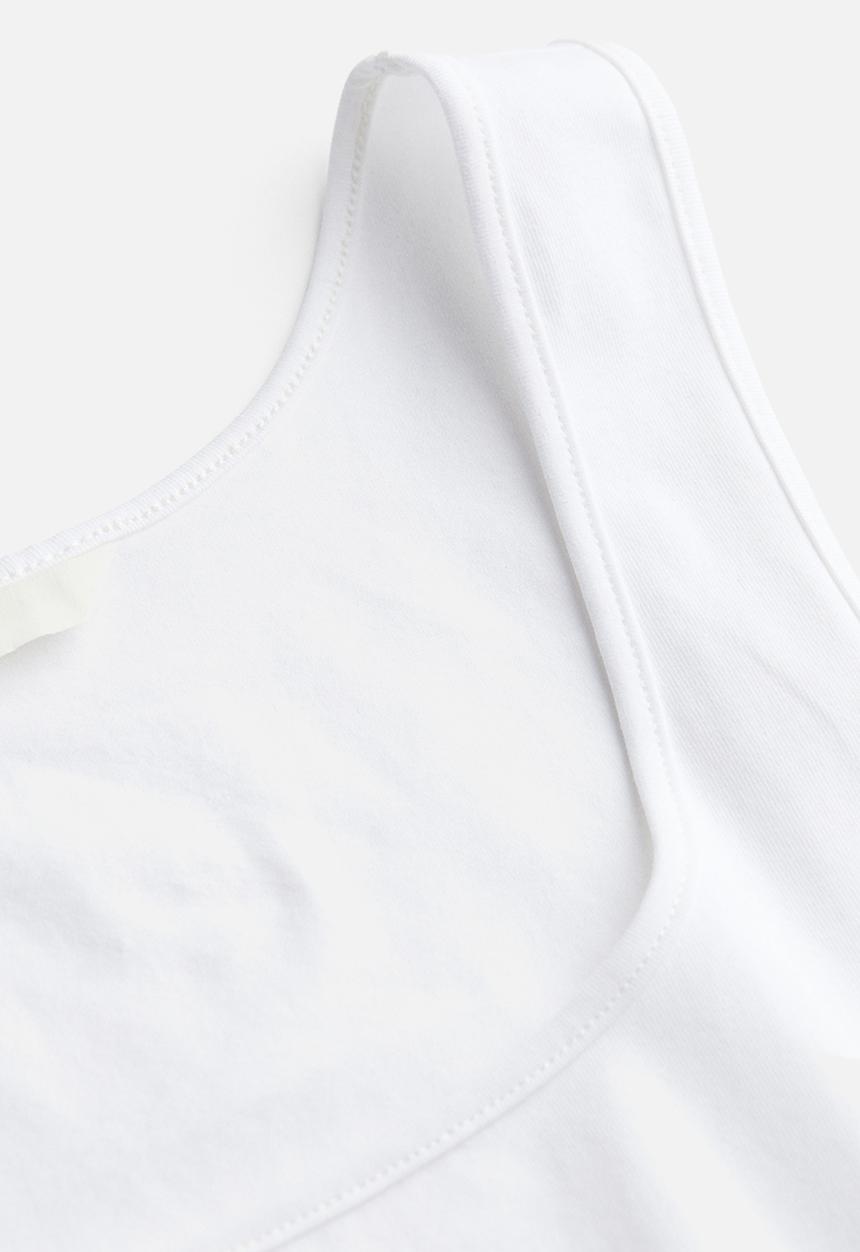 H&M - Cropped vest top - white