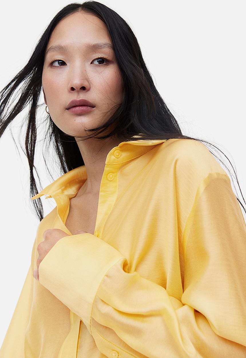 H&M - Relaxed-fit shirt - yellow