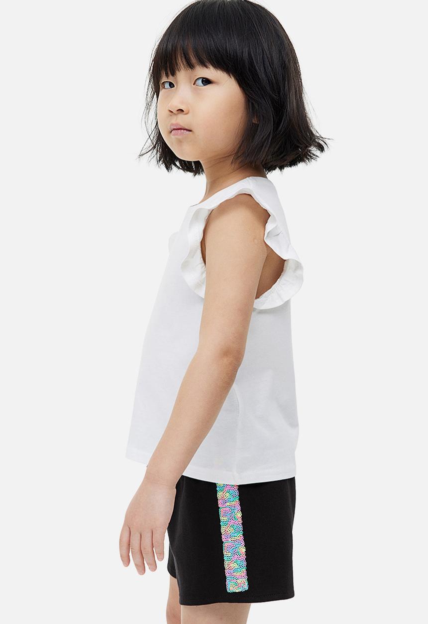 H&M - Sweatshorts - black sequined