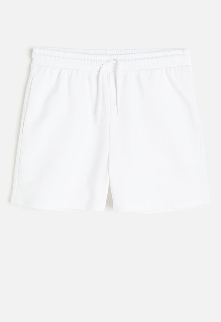 H&M - Sweatshirt shorts - white