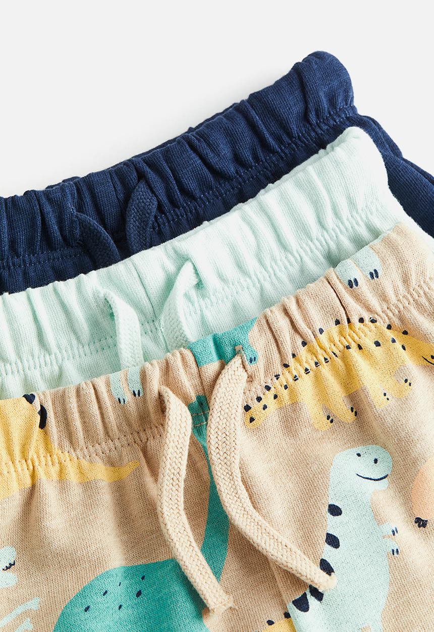H&M - 3-Pack sweatshirt shorts - beige dinosaurs