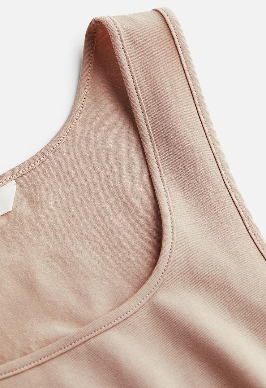 H&M - Cropped vest top - beige