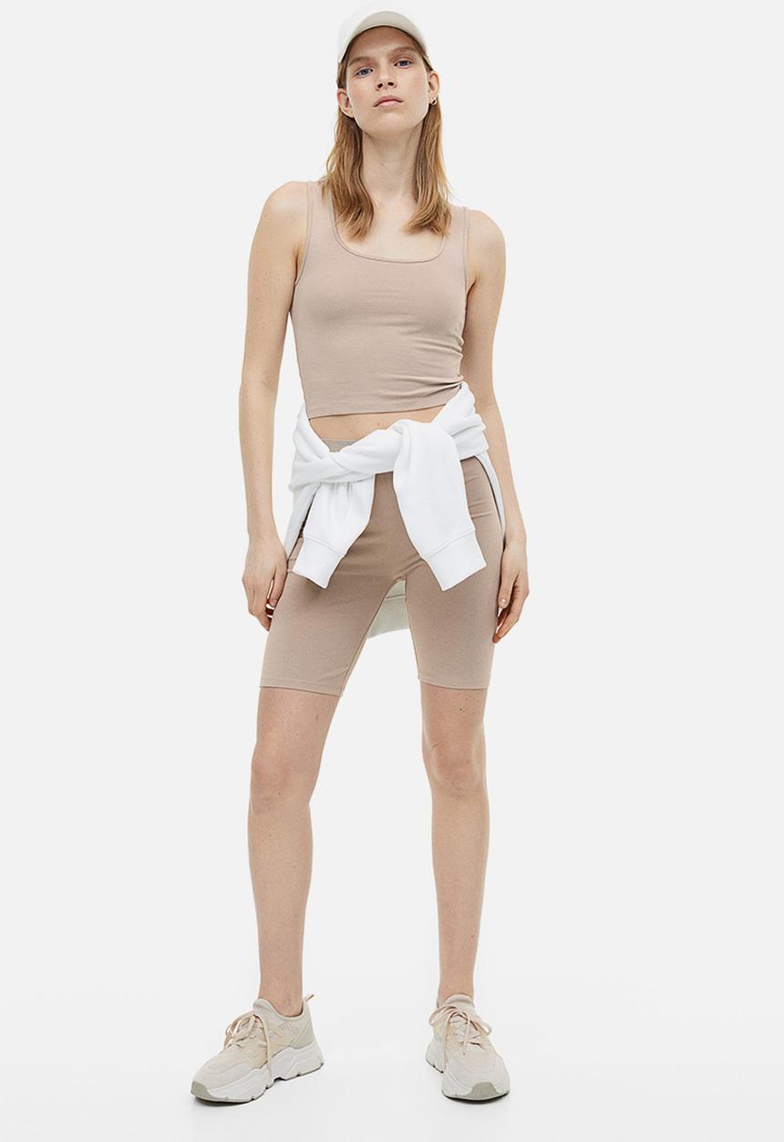 H&M - Cropped vest top - beige