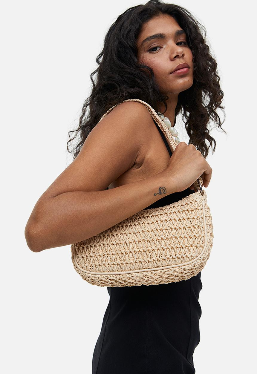 H&M - Straw shoulder bag - beige