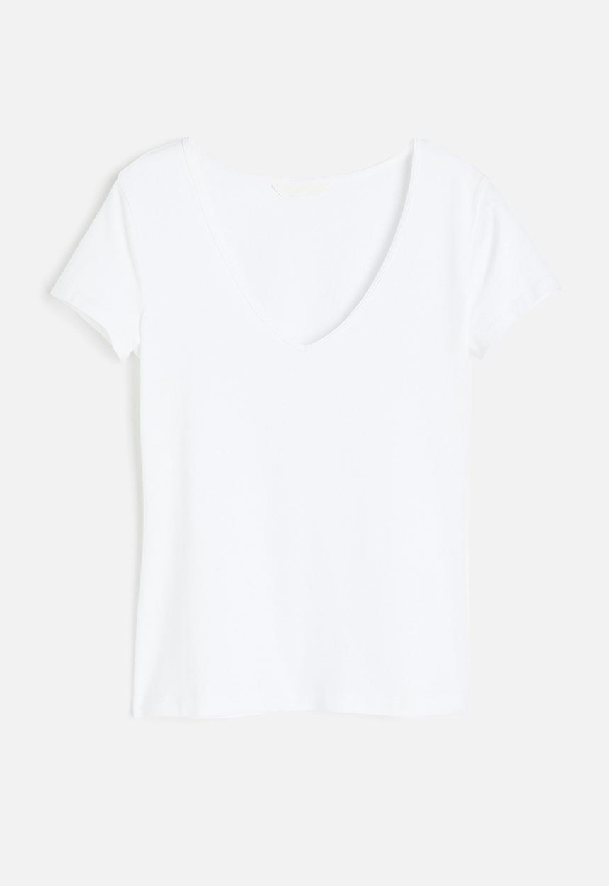 H&M - V-neck t-shirt - white