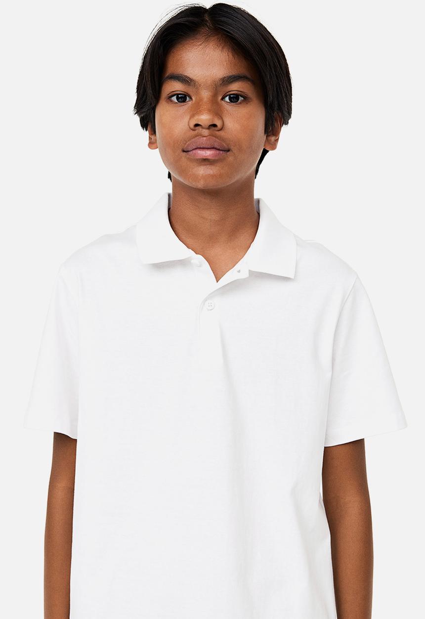H&M - Jersey polo shirt - white