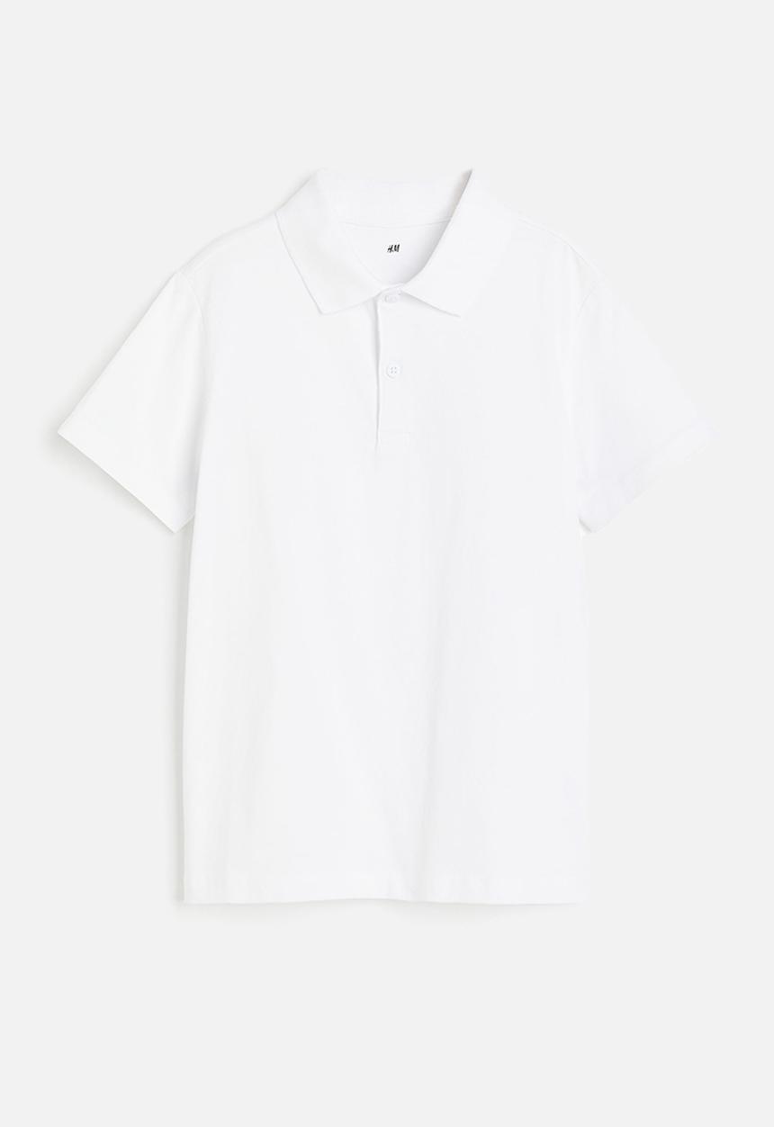 H&M - Jersey polo shirt - white