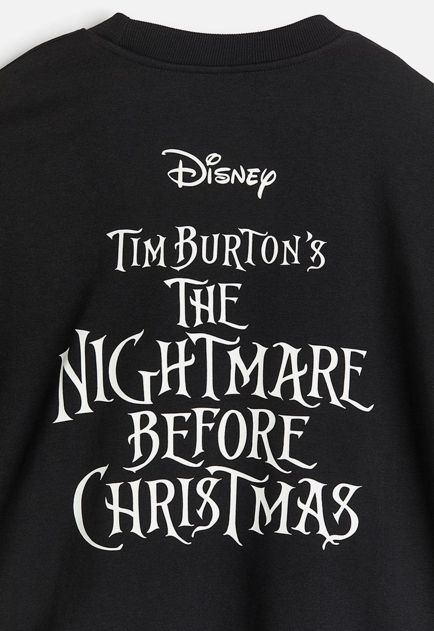 H&M - Oversized sweatshirt - black the nightmare before