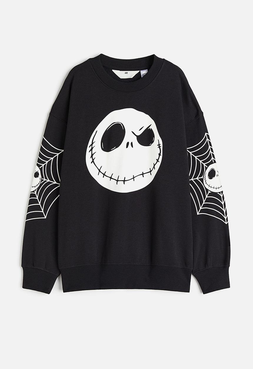 H&M - Oversized sweatshirt - black the nightmare before