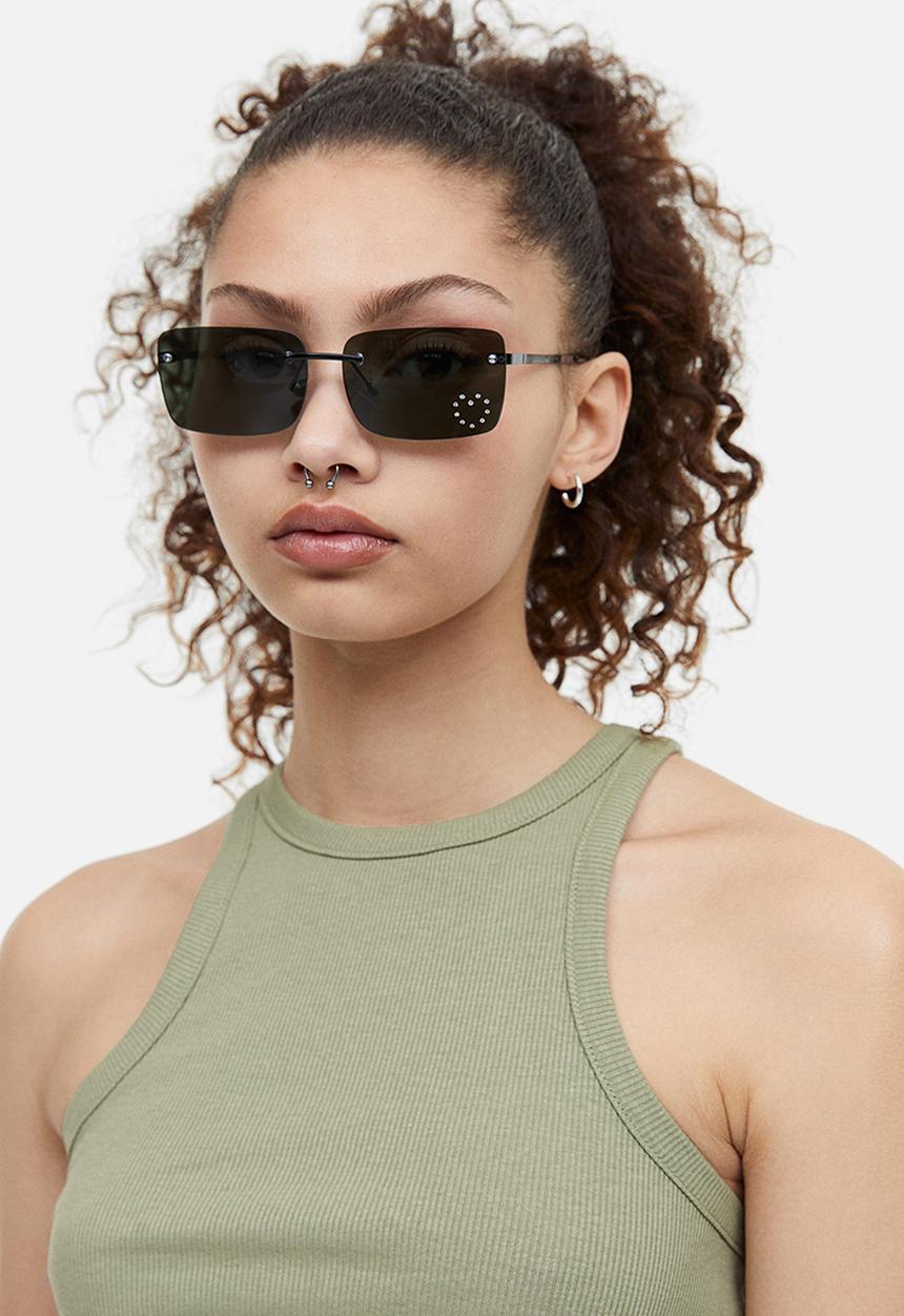 H&M - Cropped vest top - khaki green