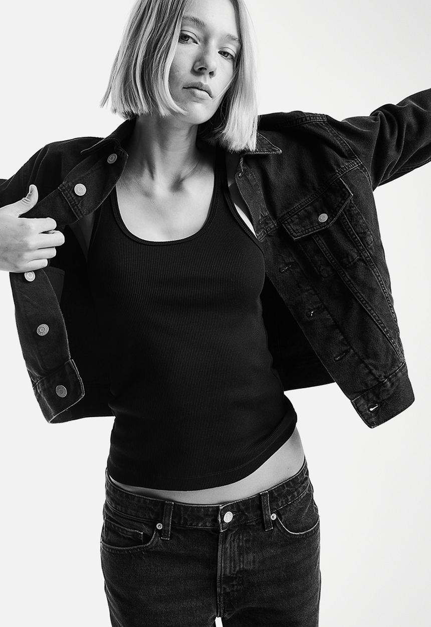 H&M - Straight regular jeans - black