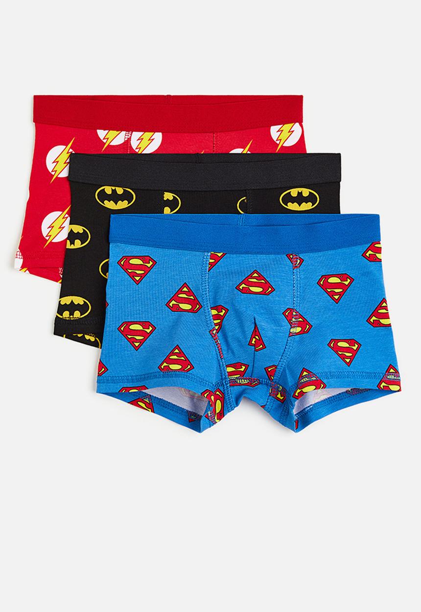 H&M - 3-Pack boxer shorts - blue justice league 