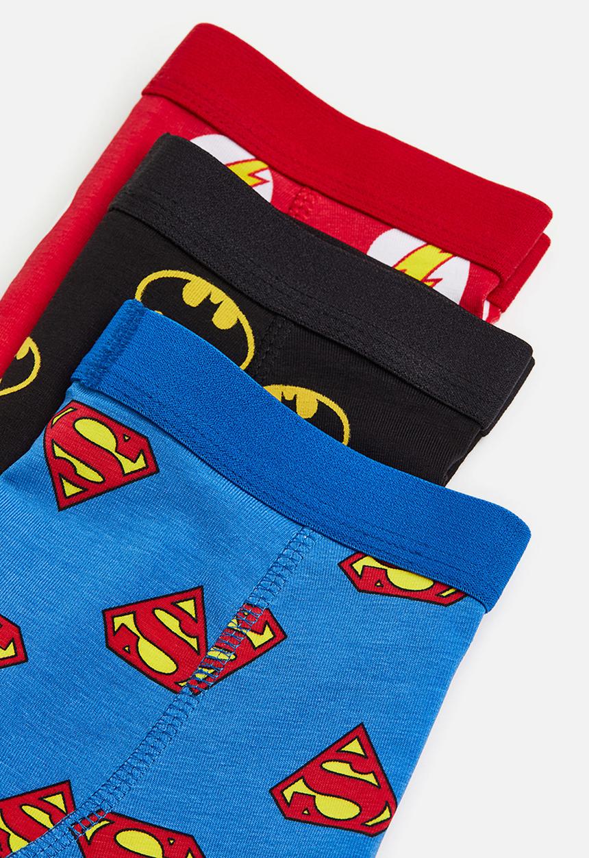 H&M - 3-Pack boxer shorts - blue justice league 