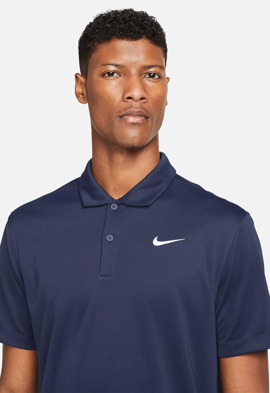 Nike - M nkct df polo solid - obsidian & white 
