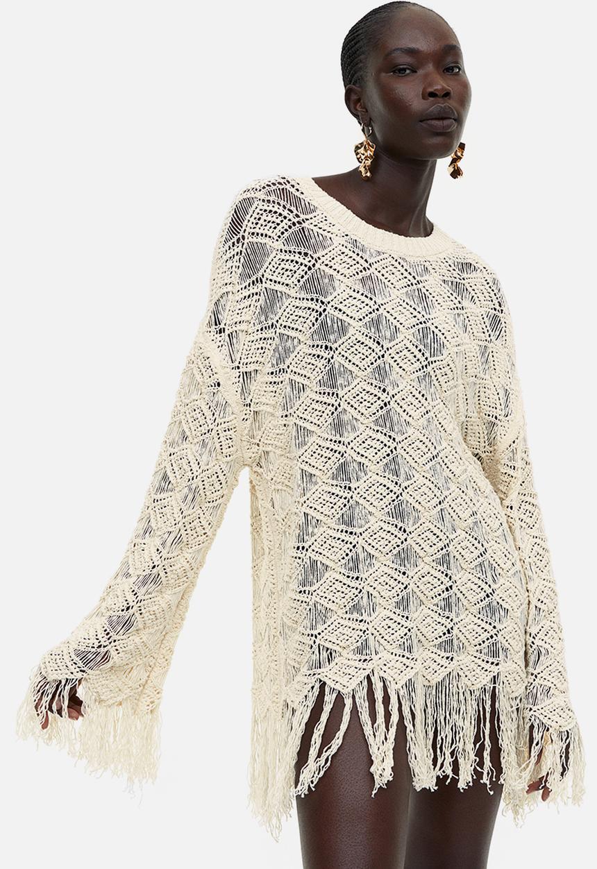 H&M - Pointelle-knit jumper - cream