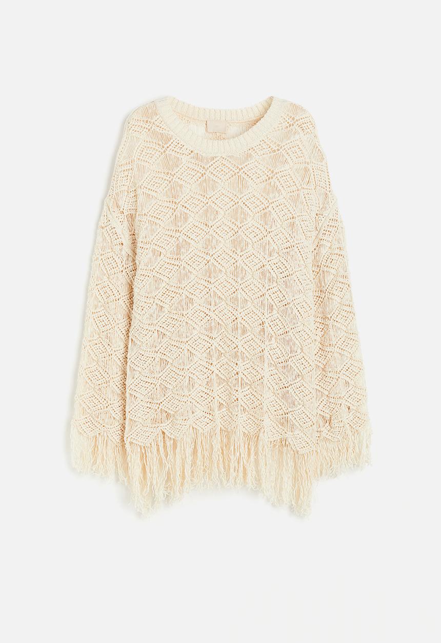 H&M - Pointelle-knit jumper - cream