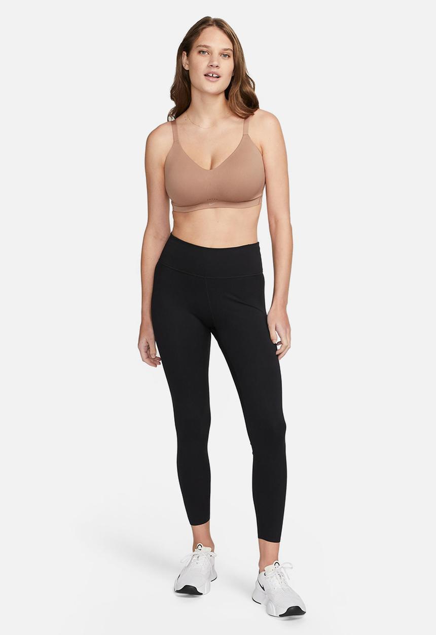 Nike - W Nk Alate minimalist bra - desert dust / white