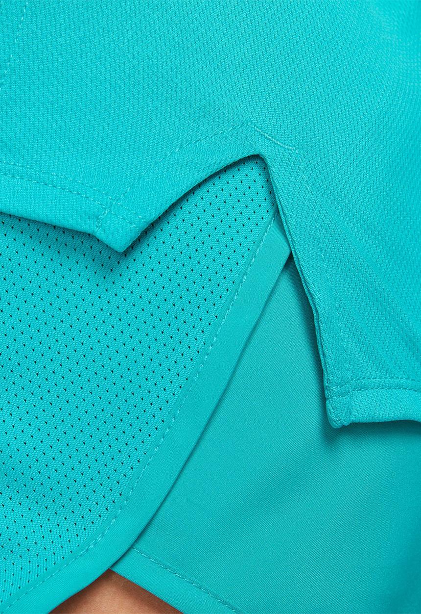 Nike - W nk fast df short sleeve top - rapid teal/reflective silver
