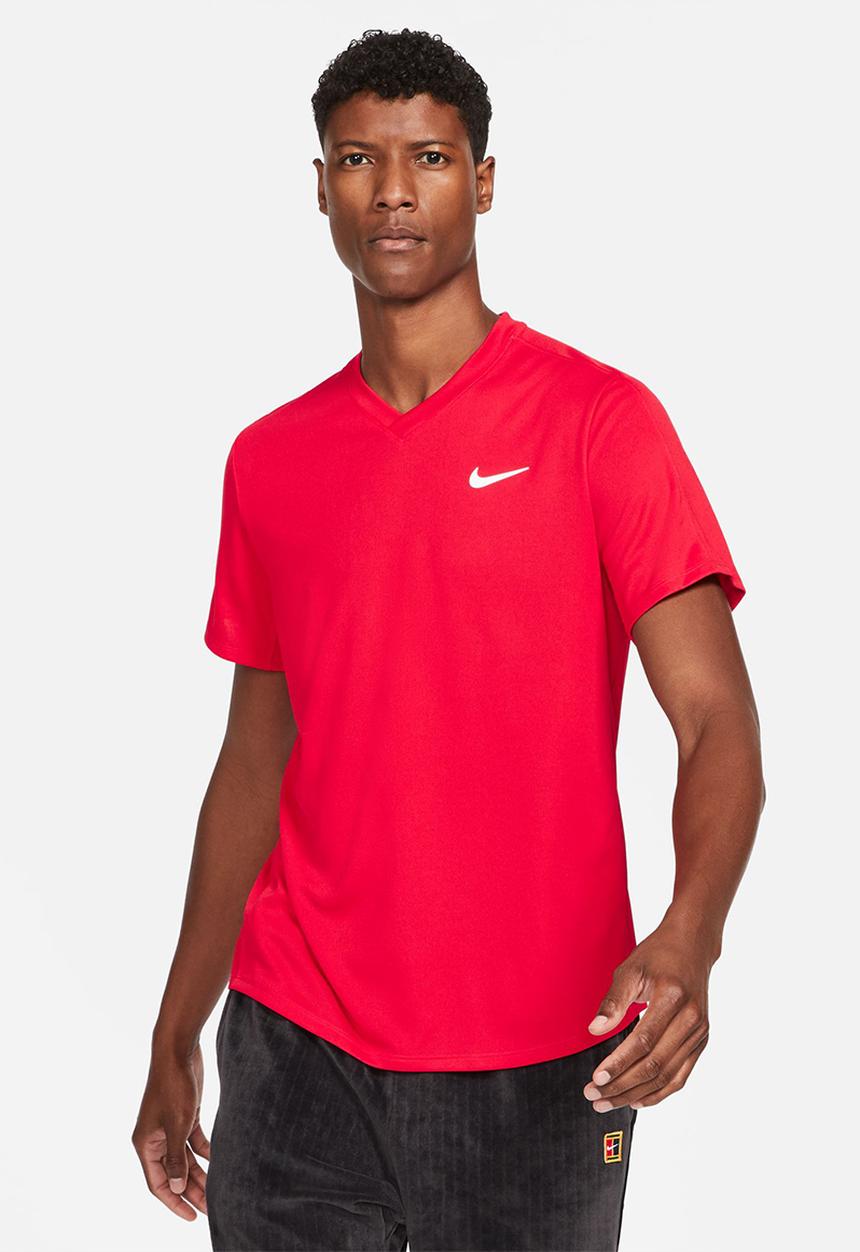 Nike - M nkct df vctry top - university red & white