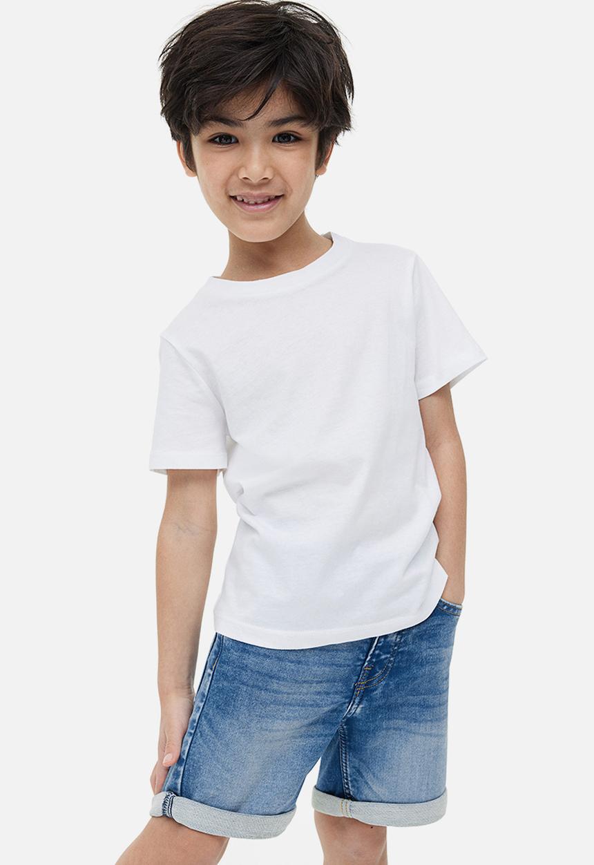 H&M - Superstretch denim shorts - denim blue